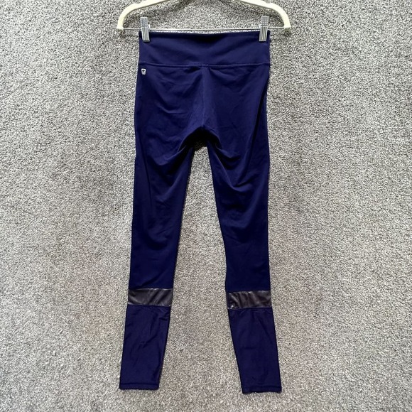 Fabletics‎ Agnes Leggings Women XS Eclipse Purple Mixed Media Power Hold UPF 50+ - Picture 2 of 13